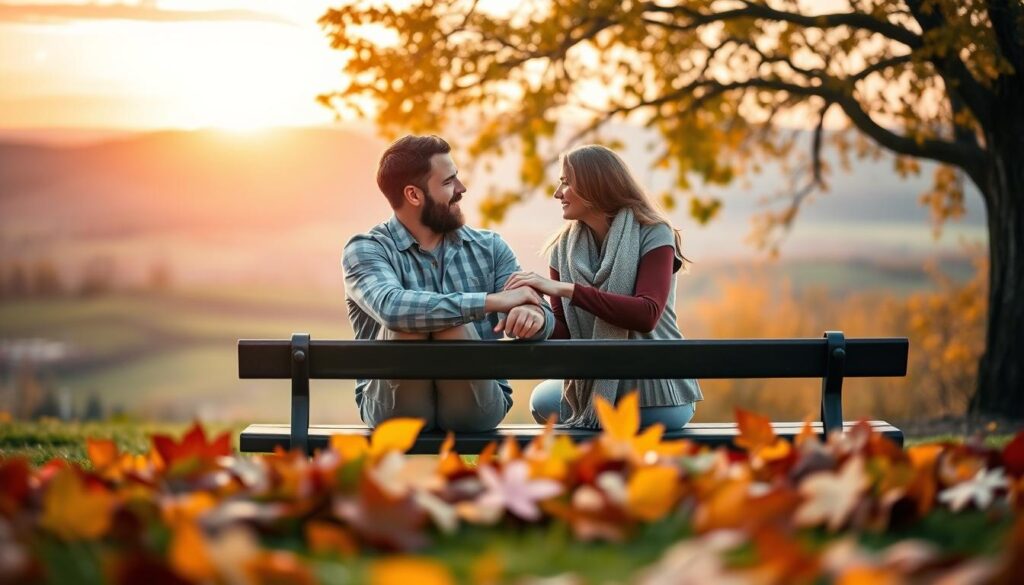 couple creating bucket list