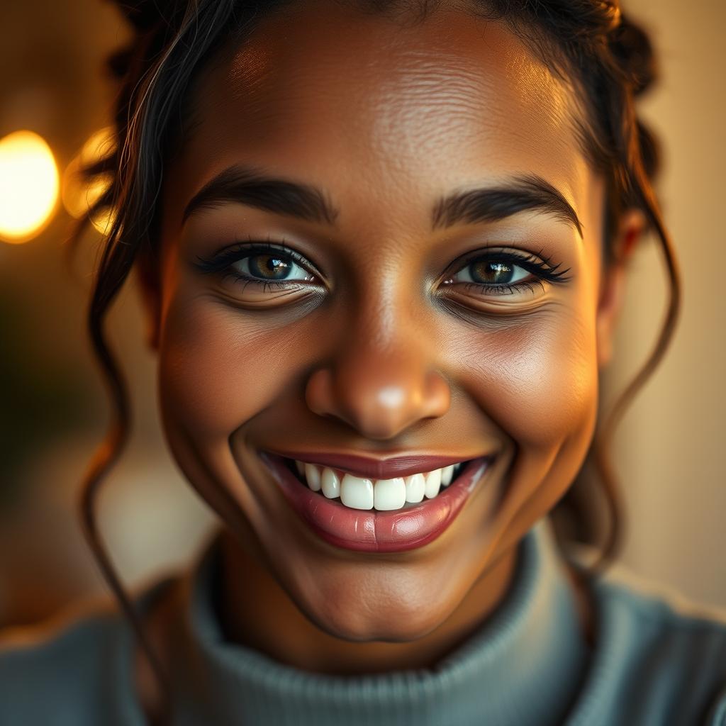 Close-up of person with genuine smile and engaging eye contact demonstrating seduction tips