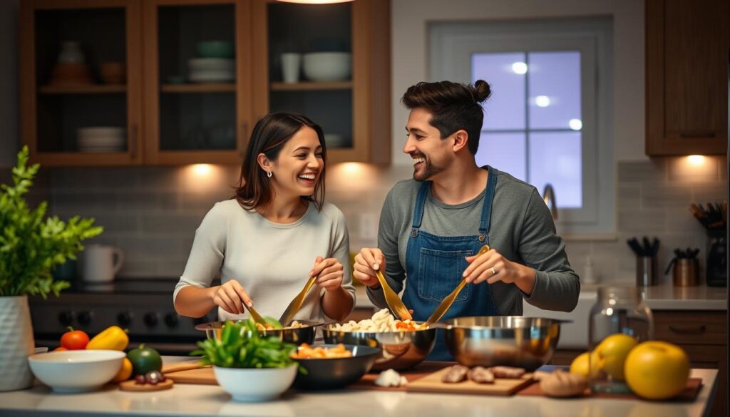 Couple enjoying quality time together to strengthen relationship