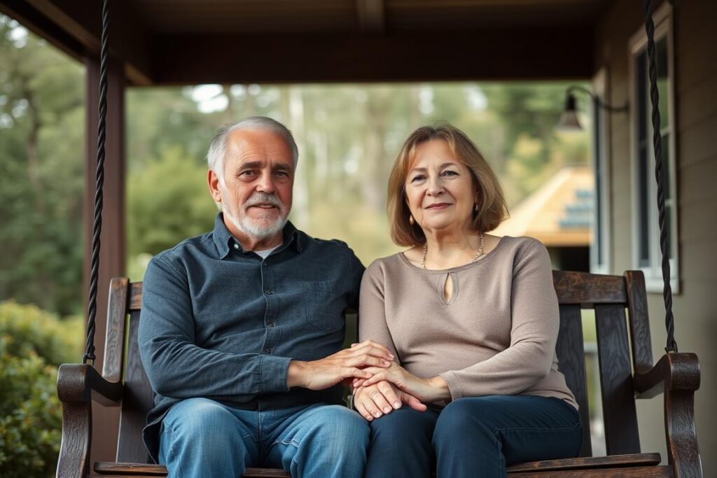 Couple showing affection to keep marriage healthy