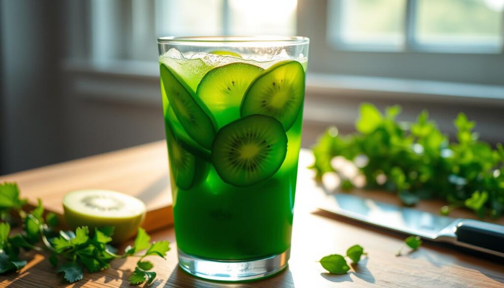 Green juice for digestion and metabolism boost