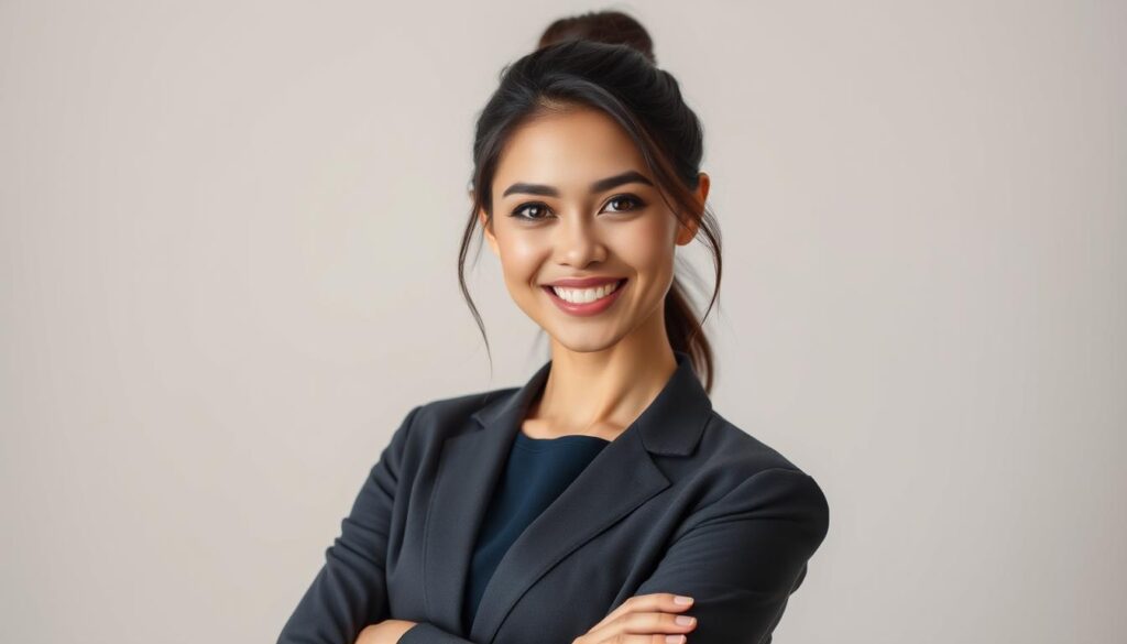 Person with confident posture and genuine smile demonstrating the first of 17 seduction tips