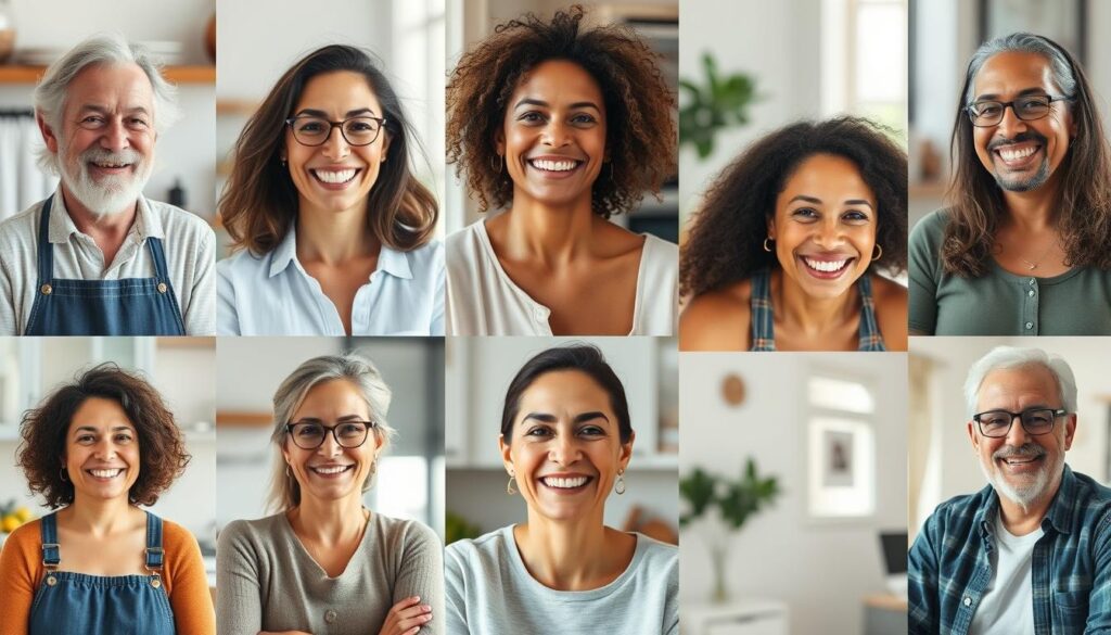 Collage of satisfied Nagano Tonic users showing their transformation