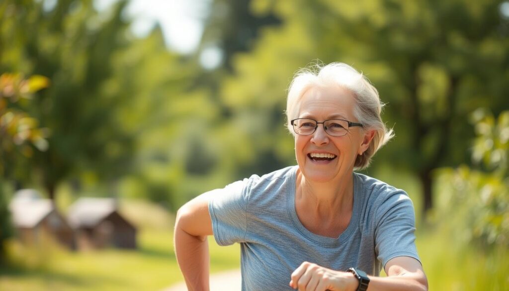 Person with renewed energy thanks to Mitolyn