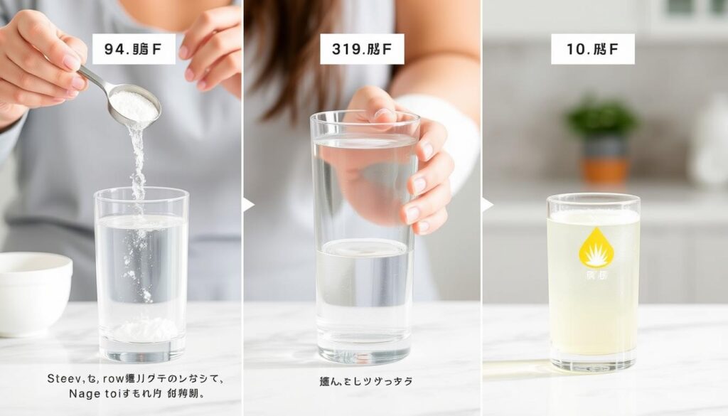 Step-by-step visual guide on how to prepare and use Nagano Tonic