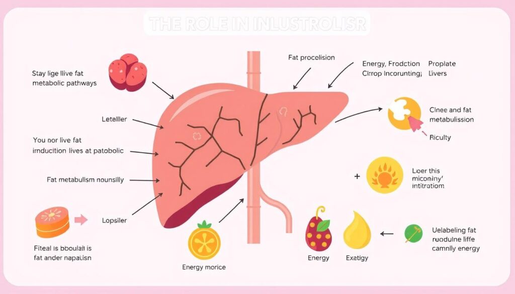 chart showing the liver