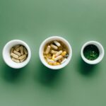 white ceramic bowls with supplements